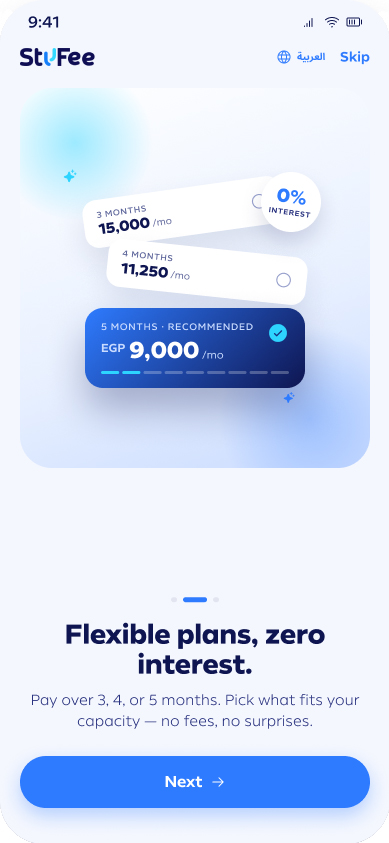Stufee app — flexible plans